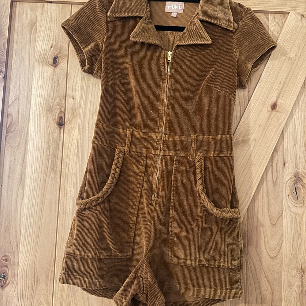 Show Me Your Mumu corduroy outlaw romper